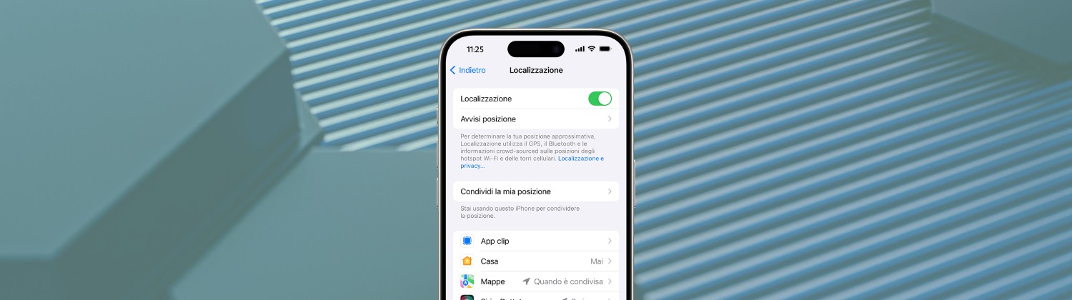 Attivare localizzazione iPhone