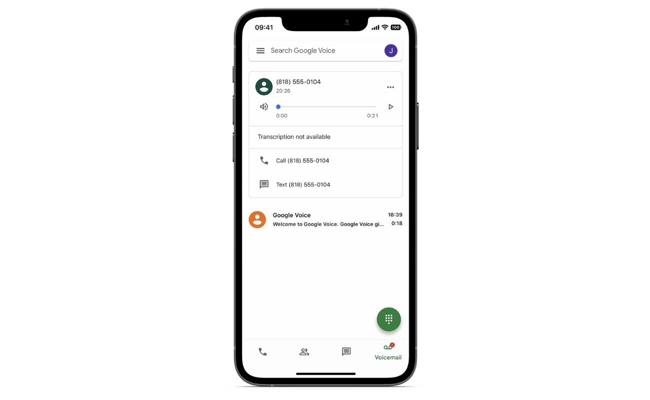 Registrare telefonate iPhone con Google Voice app