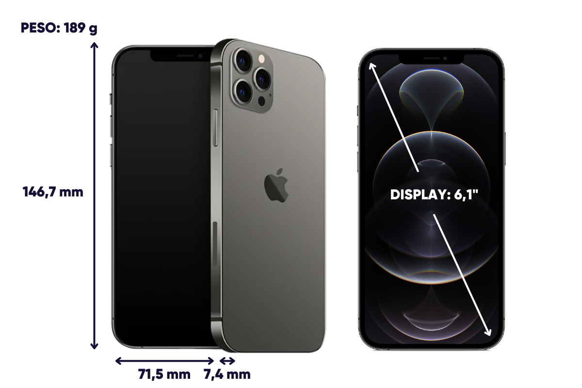 Dimensiones y peso iPhone 12 Pro
